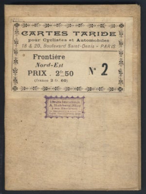 Item #22636 Carte Routière Taride pour Cyclistes & Automobiles du Nord-Est de la France (n. 2
