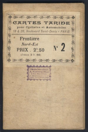 Item #22636 Carte Routière Taride pour Cyclistes & Automobiles du Nord-Est de la France (n. 2).