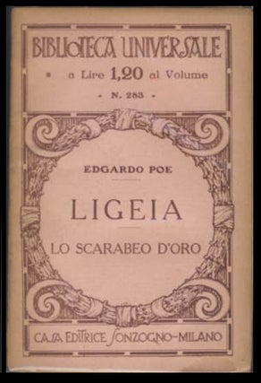 Item #22689 Ligeia. Lo scarabeo d'oro. Edgar Allan Poe