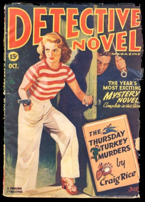 Item #22921 Detective Novel Magazine October 1944. Harvey Burns, ed