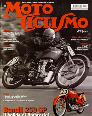 Item #23263 Motociclismo d'Epoca Febbraio 2006 (Italian Classic Motorcycle Magazine). Carlo...