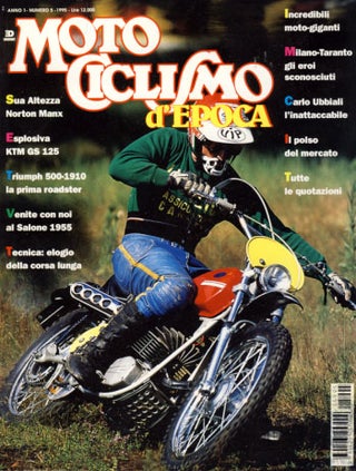 Item #23437 Motociclismo d'Epoca Maggio 1995 (Italian Classic Motorcycle Magazine). Carlo...