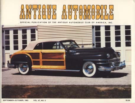 Item #23458 Antique Automobile (Official Publication of the Antique Automobile Club of America, Inc.) 1983 Full Run. William E. Bomgardner, ed.
