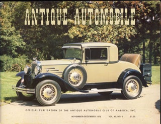 Item #23470 Antique Automobile (Official Publication of the Antique Automobile Club of America,...