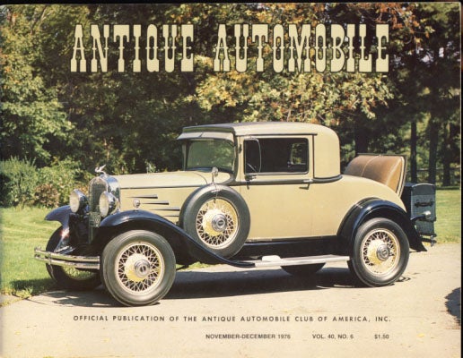 Item #23470 Antique Automobile (Official Publication of the Antique Automobile Club of America, Inc.) 1976 Full Run. William E. Bomgardner, ed.