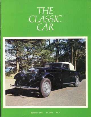Item #23540 The Classic Car Magazine 1975 Full Run. William S. Snyder, ed
