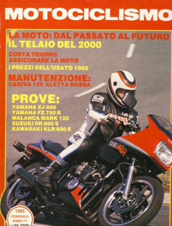 Item #23583 Motociclismo Febbraio 1985. Armando Boscolo, ed.