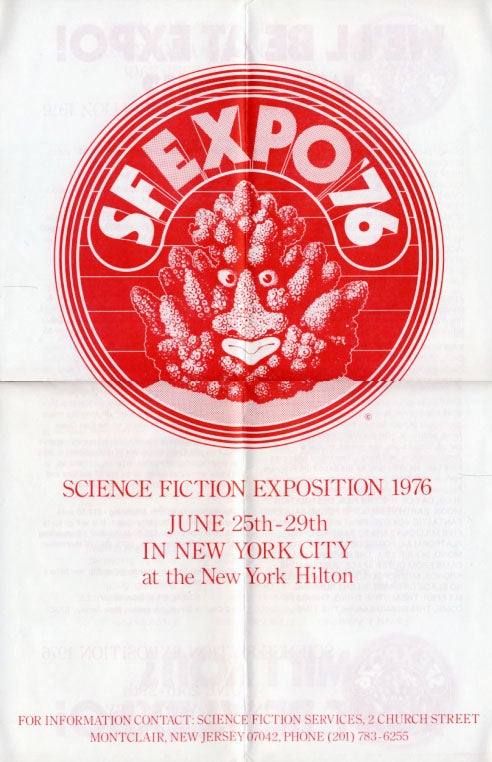 Item #23922 New York City Science Fiction Exposition 1976 Poster. Science Fiction Exposition.