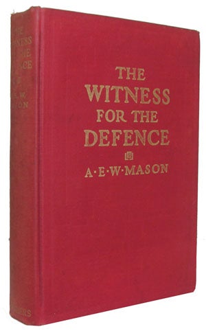 Item #24320 The Witness for the Defence. Alfred Edward Woodley Mason.