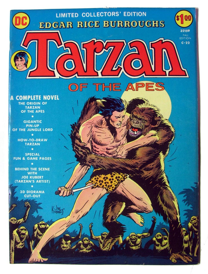 Item #24476 Limited Collectors' Edition C-22. (Tarzan of the Apes). Edgar Rice Burroughs, Joe Kubert.