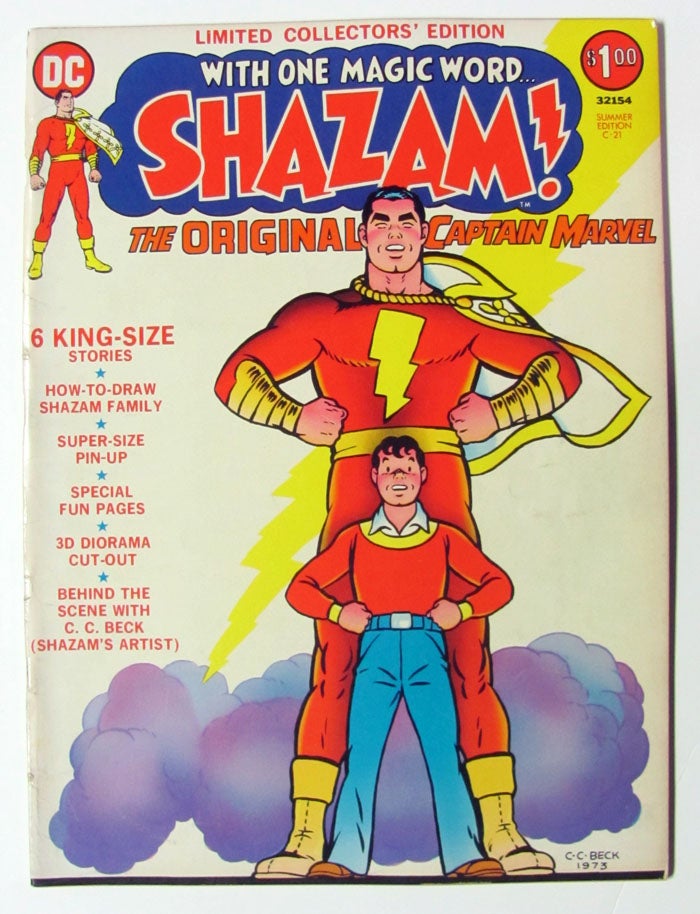 Item #24480 Limited Collectors' Edition C-21. (Shazam!). C. C. Beck.