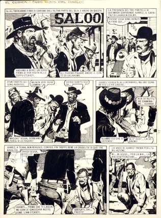 Item #24650 Miguel Angel Repetto El Cobra: Tres Hijos del Diablo Page 3 Original Comic Art....
