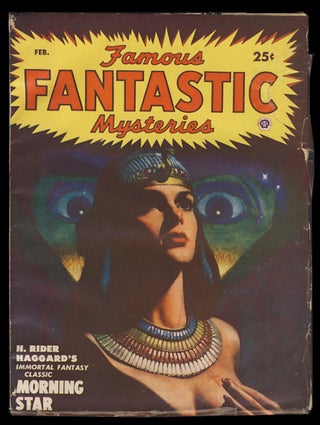 Item #24783 Morning Star in Famous Fantastic Mysteries February 1950. H. Rider Haggard