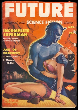 Item #24787 Incomplete Superman in Future Combined with Science Fiction Stories March 1951. Poul...