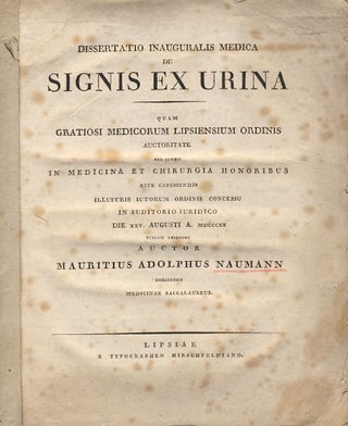 Item #25042 Dissertatio inauguralis medica de signis ex urina. Quam gratiosi medicorum...