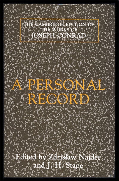 Item #25898 A Personal Record. Joseph Conrad.