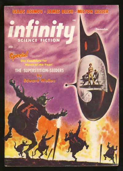 Item #26265 Infinity Science Fiction December 1956. Larry T. Shaw, ed.