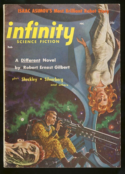 Item #26266 Infinity Science Fiction February 1957. Larry T. Shaw, ed.