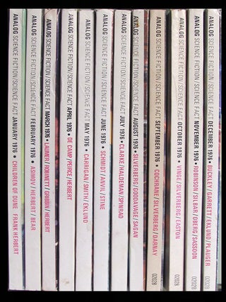 Analog Science Fiction/Science Fact 1976 Complete Run (Including Children of Dune, By Any Other Name and more).