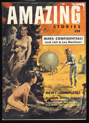 Item #26580 Project Nightmare in Amazing Stories April-May 1953. Robert A. Heinlein