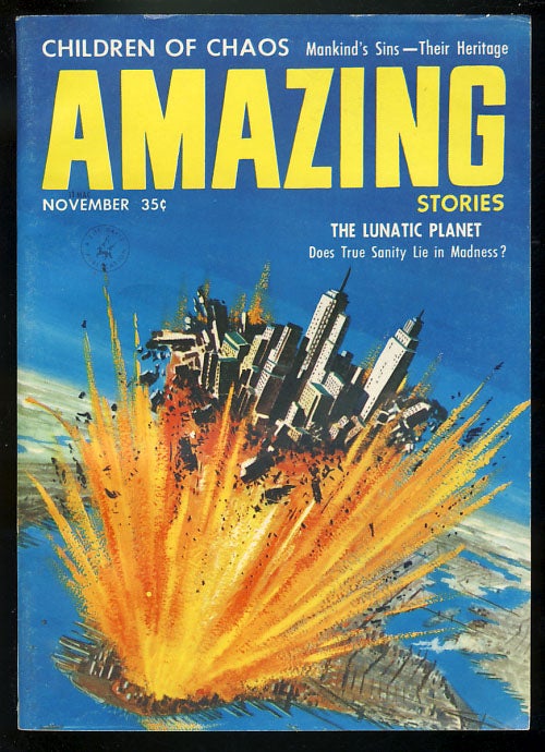 Item #26590 Amazing Stories November 1957. Paul W. Fairman, ed.