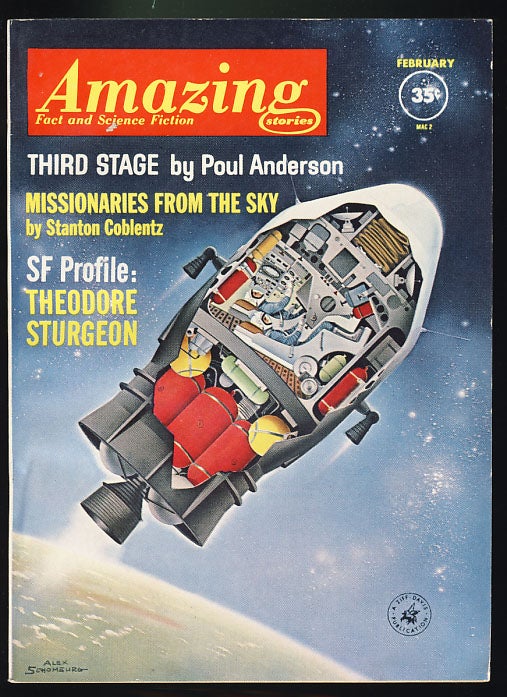 Item #26592 Amazing Stories February 1962. Cele Goldsmith, ed.