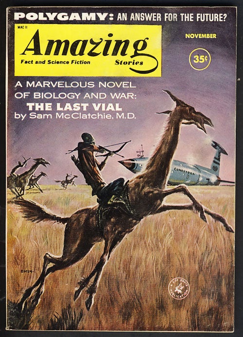 Item #26613 Amazing Stories November 1960. Cele Goldsmith, ed.