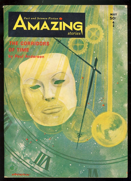Item #26620 The Corridors of Time in Amazing Stories May 1965. Poul Anderson.