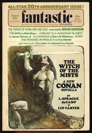 Item #26659 The Witch of the Mists in Fantastic August 1972. L. Sprague de Camp, Lin Carter