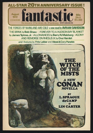 Item #26660 The Witch of the Mists in Fantastic August 1972. L. Sprague de Camp, Lin Carter