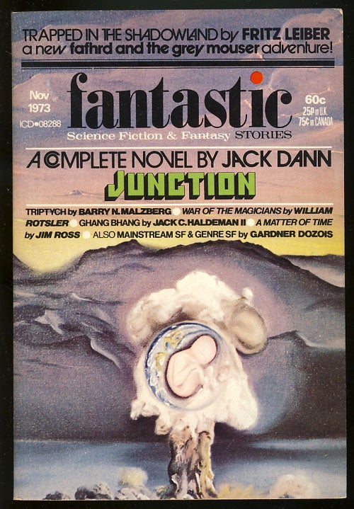 Item #26664 Trapped in the Shadowland in Fantastic November 1973. Fritz Leiber.