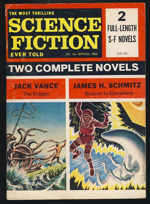 Item #26687 The Kragen / Beacon to Elsewhere. (The Most Thrilling Science Fiction Ever Told Spring 1969). Jack Vance, James H. Schmitz.