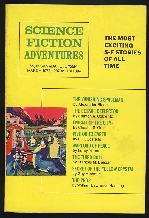 Item #26691 Science Fiction Adventures March 1973. Sol Cohen, ed.