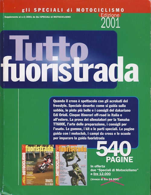 Item #26724 Gli speciali di Motociclismo Fuoristrada 2000 e 2001. Massimo Bacchetti, ed.