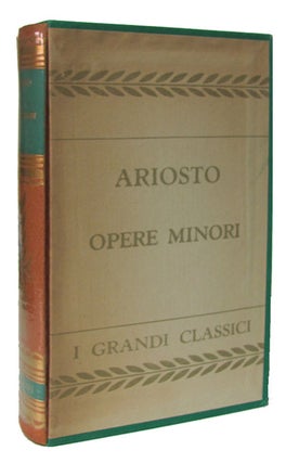 Item #26731 Opere minori. Ludovico Ariosto