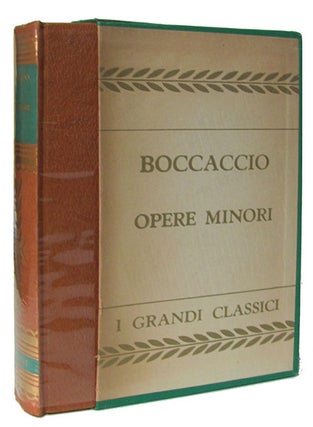 Item #26732 Opere minori. Giovanni Boccaccio