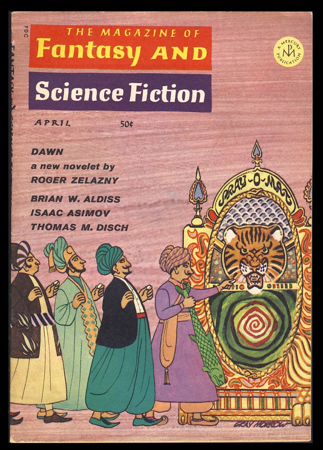 Item #27093 Dawn in The Magazine of Fantasy and Science Fiction April 1967. Roger Zelazny.