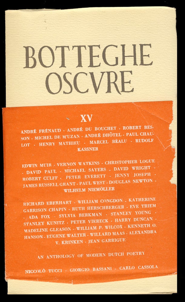 Item #27129 Botteghe Oscure Quaderno XV. Giorgio Bassani, Carlo Cassola, Ada Fox, Stanley Young.