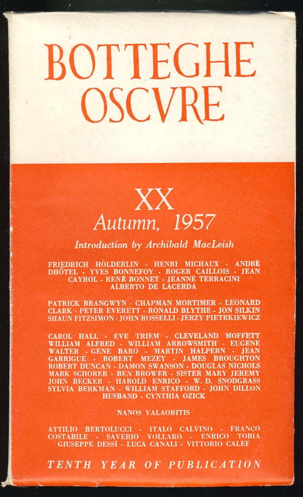 Item #27134 Botteghe Oscure Quaderno XX. Italo Calvino.