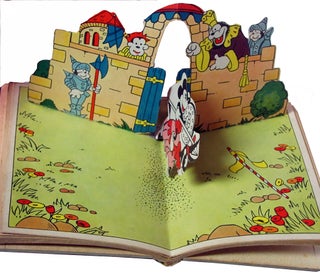 Mickey Mouse in "Ye Olden Days" with "Pop-Up Picture". (The Midget Pop-Up Book).