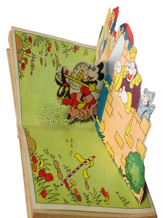 Mickey Mouse in "Ye Olden Days" with "Pop-Up Picture". (The Midget Pop-Up Book).