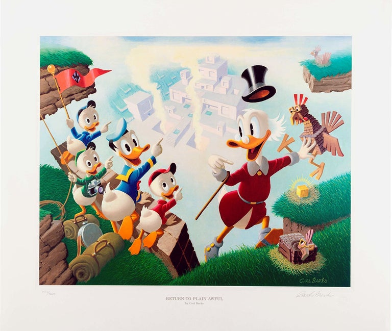 Item #27347 Return to Plain Awful Signed Limited Edition Lithograph. Carl Barks.
