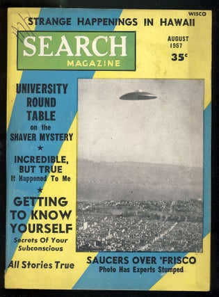 Item #27350 Search Magazine August 1957. Raymond Palmer, ed