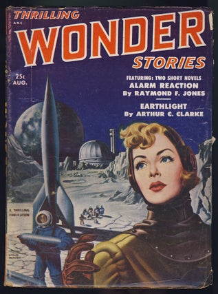Item #27439 Earthlight in Thrilling Wonder Stories August 1951. Arthur C. Clarke