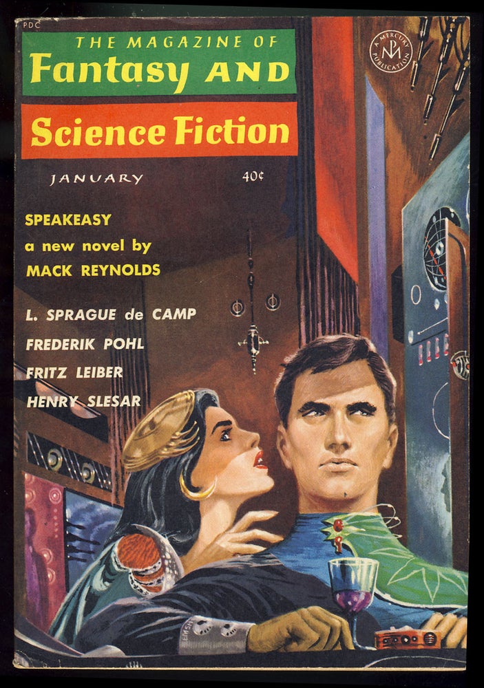 Item #27465 Speakeasy in The Magazine of Fantasy and Science Fiction January 1963. Mack Reynolds.