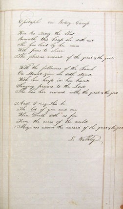 Item #27479 Handwritten 1817 Ledger from L. S. Walkley from Haddam, CT. L. S. Walkley,...