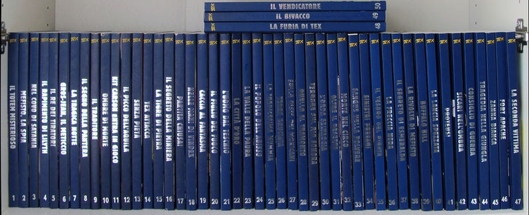 Item #27575 Tex Collezione Storica a Colori Fifty Volume Set. Gianluigi Bonelli, Aurelio Galleppini, Guglielmo Letteri.