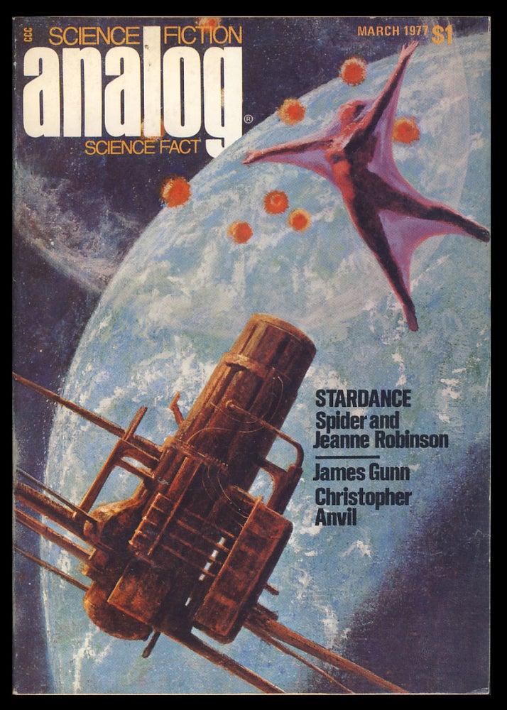 Item #27801 Stardance in Analog Science Fiction Science Fact March 1977. Spider Robinson, Jeanne Robinson.