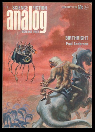 Item #27874 Birthright in Analog Science Fiction Science Fact February 1970. Poul Anderson