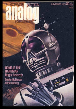 Item #27924 Home Is the Hangman in Analog Science Fiction Science Fact November 1975. Roger Zelazny